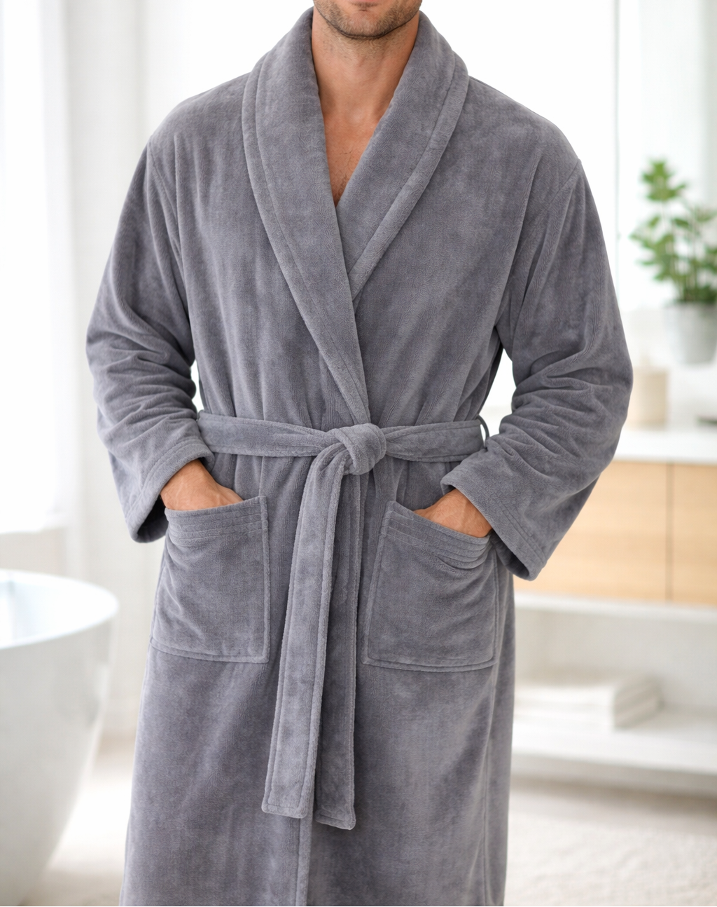 Peignoir Velours (H/F) – 100% Coton – 450g/m²
