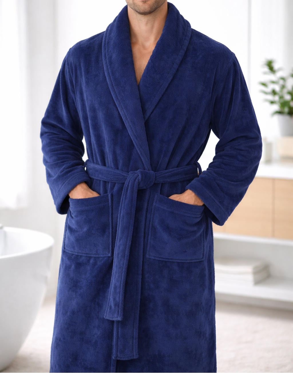 Peignoir Velours (H/F) – 100% Coton – 450g/m²