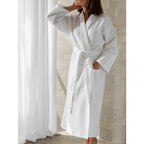 Packs peignoir nid'abeille + serviette  50/90 cm + pantoufles