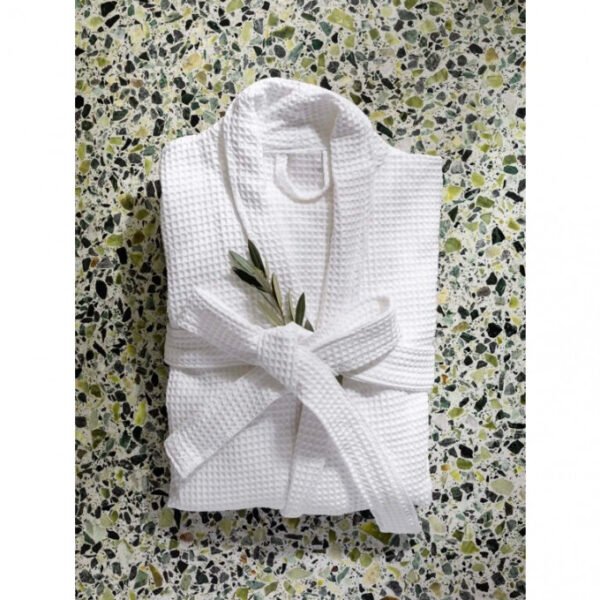 Packs peignoir nid'abeille + serviette  50/90 cm + pantoufles